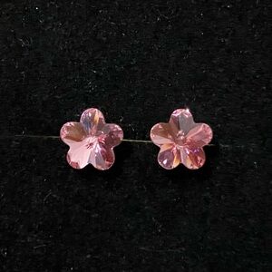 Swarovski Elements Sakura Silver 925 Stud Earrings